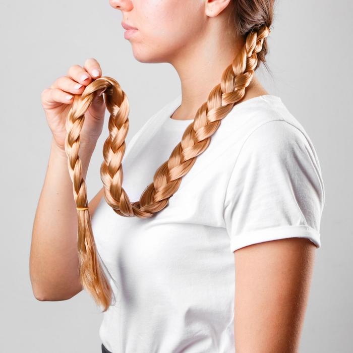 Коса на резинке &laquo;Блондинка&raquo;, длина 70 см