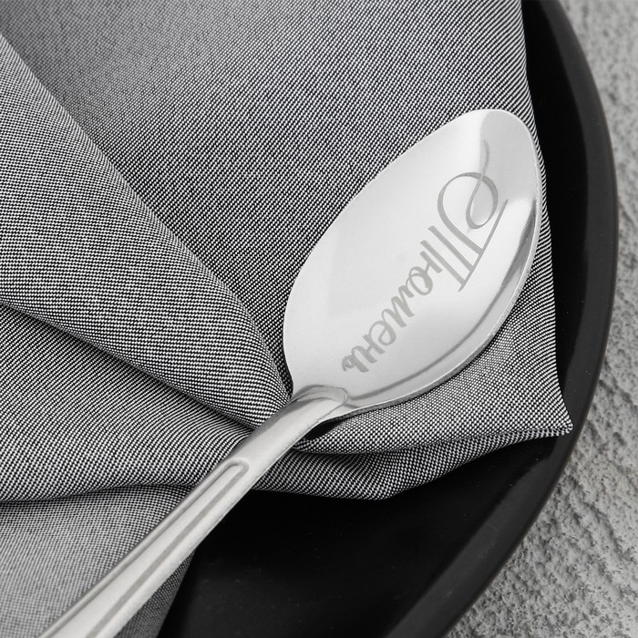 Ложка с гравировкой на открытке &laquo;Тюмень&raquo;, 3 х 14 см