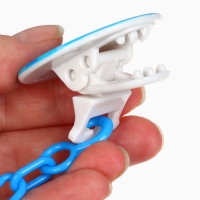 Набор: Соска - пустышка с держателем «Пингвин», анатомическая +6 мес, цвет голубой Набор: Соска - пустышка с держателем «Пингвин», анатомическая +6 мес, цвет голубой