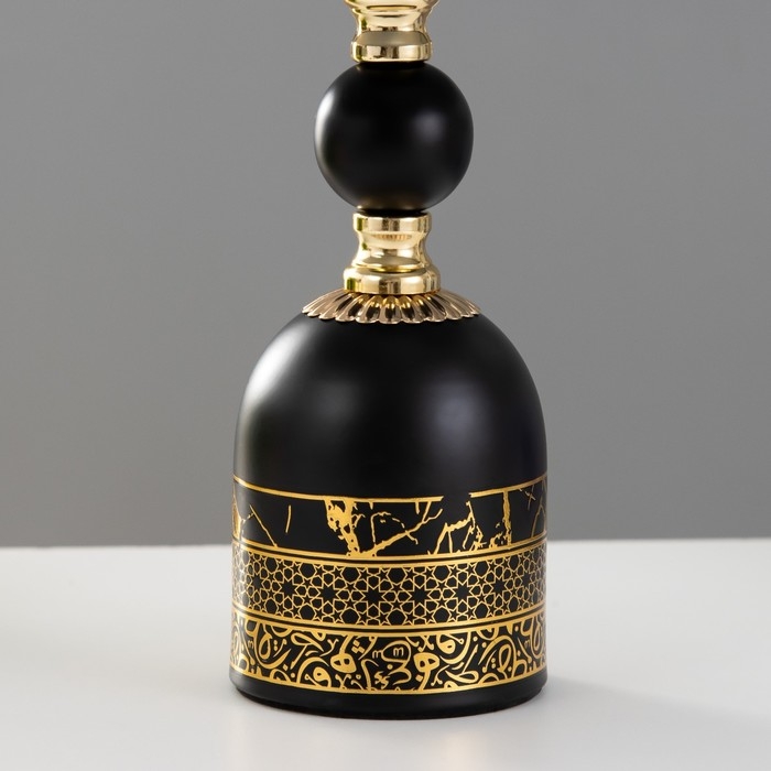 Настольная лампа "Галлея" Е27 40Вт черно-золотой 21х21х36 см RISALUX