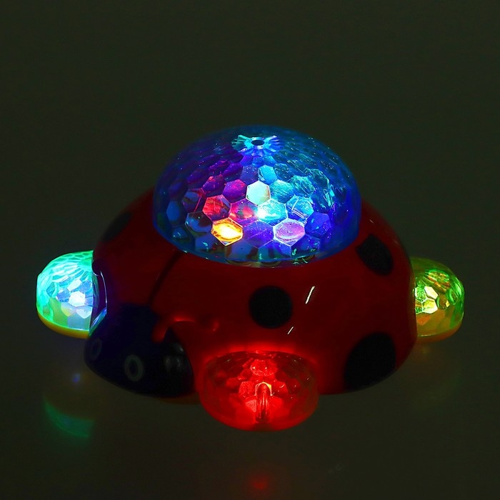 Каталка музыкальная &laquo;Божья коровка&raquo;, световые, звуковые эффекты, работает от батареек