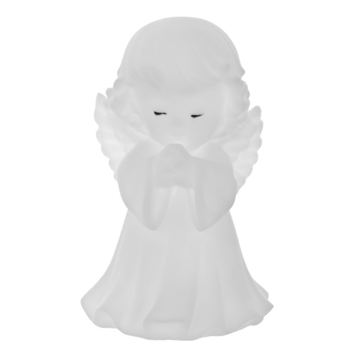 Ночник Ночник "Ангелочек" LED батарейки 3xLR белый 8,5х8х14,5 см RISALUX