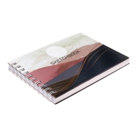 Скетчбук А5, 80 листов на гребне по короткой стороне "Пустынный пейзаж", твёрдая обложка, блок 100 г/м² Скетчбук А5, 80 листов на гребне по короткой стороне "Пустынный пейзаж", твёрдая обложка, блок 100 г/м²