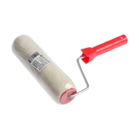 Валик ЛОМ, натуральный мех, 230 мм, рукоятка d=6 мм, D=48 мм, ворс 16 мм Валик ЛОМ, натуральный мех, 230 мм, рукоятка d=6 мм, D=48 мм, ворс 16 мм