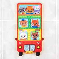 Мягкий пазл для малышей &laquo;Пирамидка: Транспорт&raquo;, 8 деталей, Крошка Я