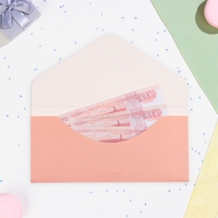 Конверт для денег "На мечту" золото на розовом, тиснение, 16,5 х 8 см Конверт для денег "На мечту" золото на розовом, тиснение, 16,5 х 8 см