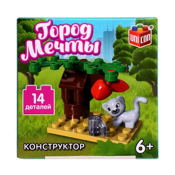 Конструктор Город мечты &laquo;Кошечка под деревом&raquo;, 14 деталей