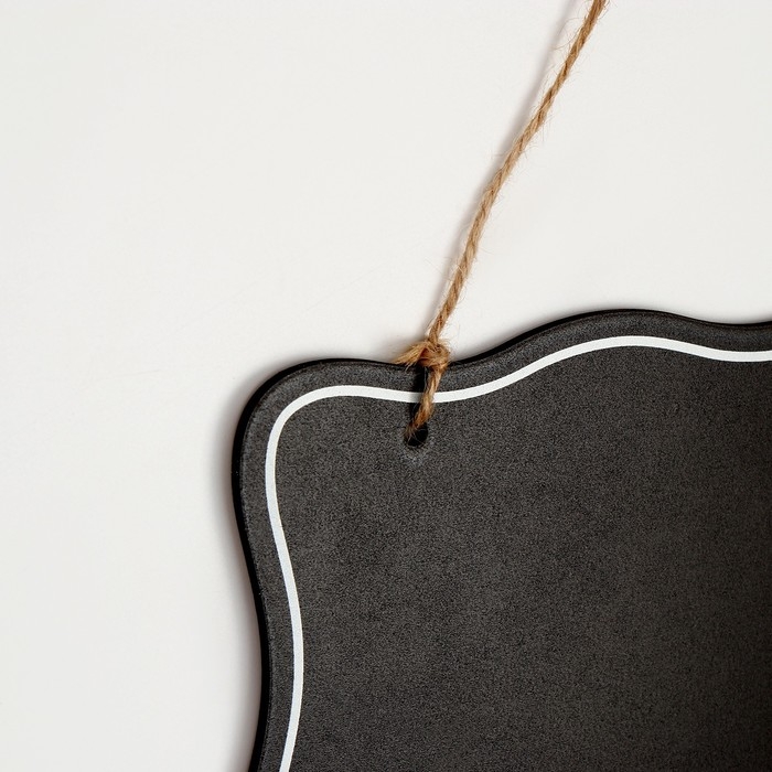 Доска меловая для рисования и записей двухсторонняя, 26 &times; 20 &times; 0,5 см, набор мелков и губка