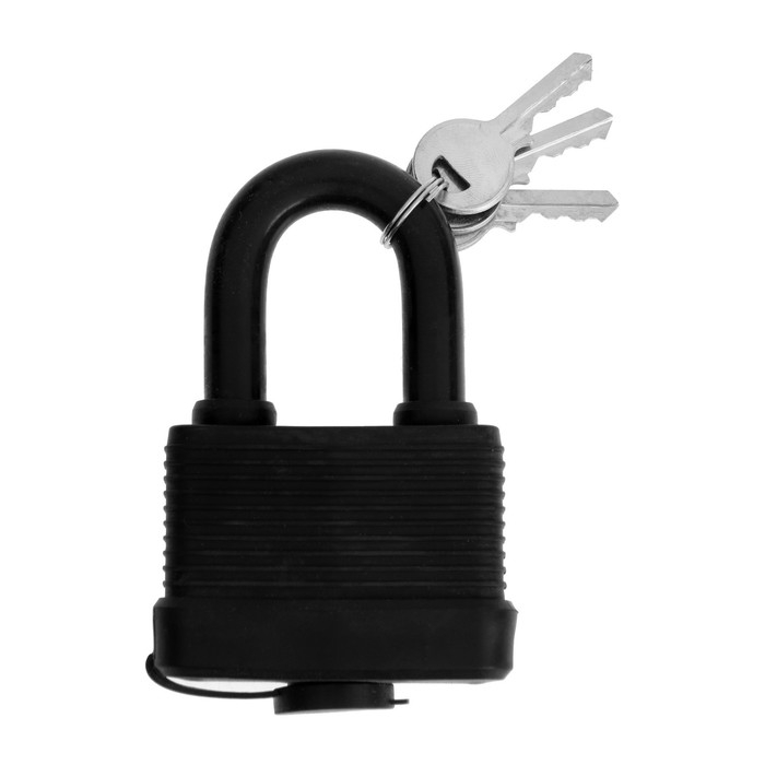 Замок навесной LOCKLAND, 65 мм, влагозащищенный, короткая дужка, 2 ключа, цвет черный Замок навесной LOCKLAND, 65 мм, влагозащищенный, короткая дужка, 2 ключа, цвет черный