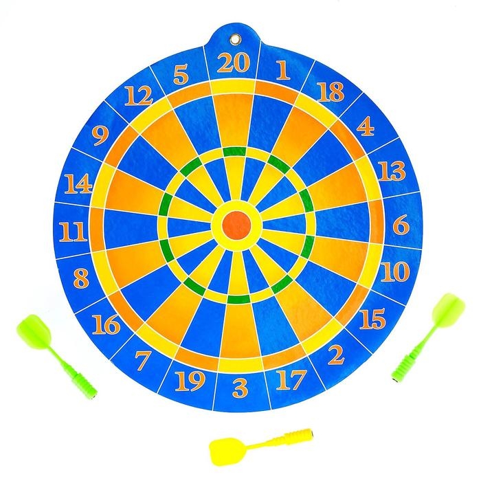 Дартс «Сто очков», с магнитными дротиками, МИКС Дартс «Сто очков», с магнитными дротиками, МИКС