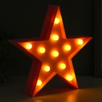 Ночник пластик от батареек 2АА "Звезда" МИКС 24х23х5 см RISALUX Ночник пластик от батареек 2АА "Звезда" МИКС 24х23х5 см RISALUX