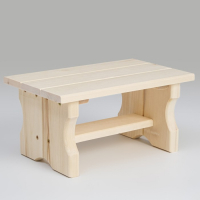 Лавочка низкая, 35&times;21&times;17см, из липы "Первый сорт", "Добропаровъ"