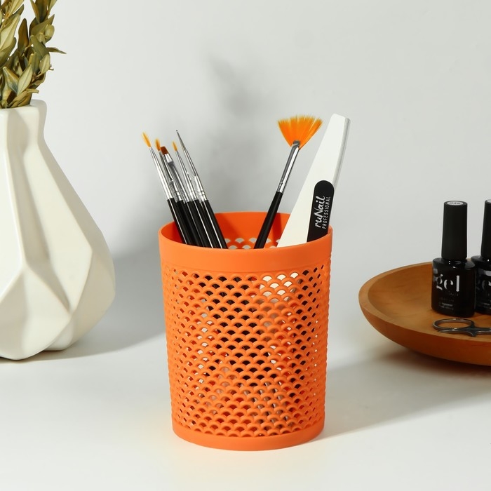 Подставка для хранения маникюрных/косметических принадлежностей &laquo;Рыбка&raquo;, d = 9 &times; 11 см, цвет МИКС