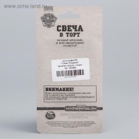 Свеча в торт цифра 4 "С Днем рождения",  Щенячий патруль