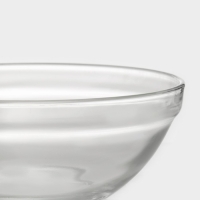 Набор стеклянных салатников с крышками Доляна &laquo;Классика&raquo;, 5 предметов: 100 мл, 200 мл, 300 мл, 400 мл, 850 мл, цвет фиолетовый