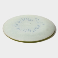 Тарелка стеклянная Доляна &laquo;Романтичный киви&raquo;, d=18 см, цвет зелёный