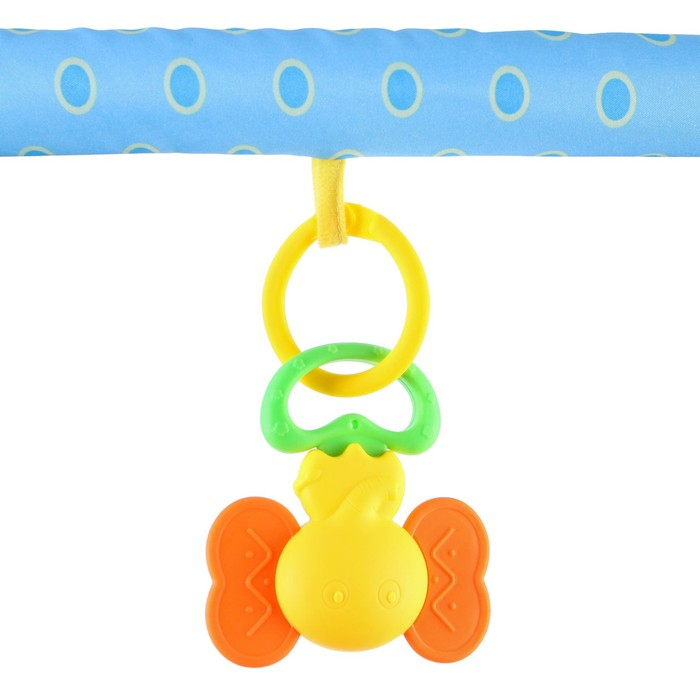 Дуга игровая мягкая на кроватку, коляску &laquo;Слоник&raquo;, 46 - 68 см, погремушки, 5 игрушек, Крошка Я