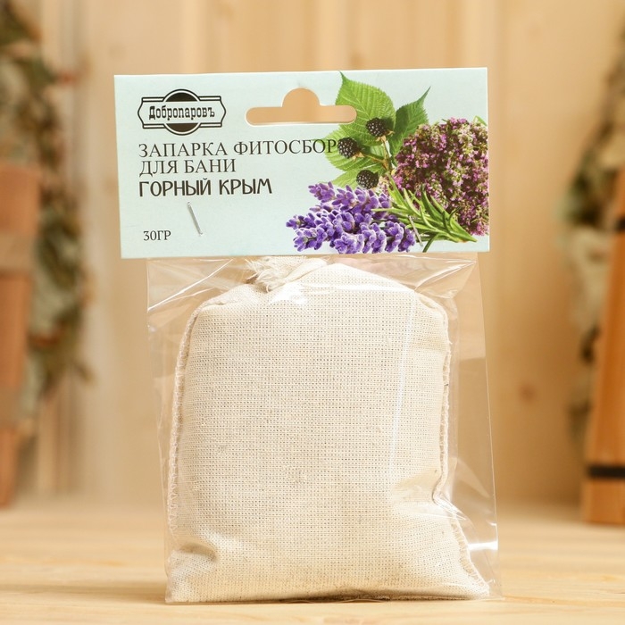 Запарка фитосбор Запарка фитосбор "Горный Крым", лаванда, чабрец, ежевика, 30 г