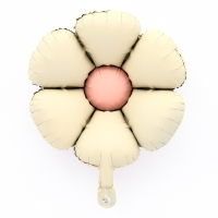 Шар фольгированный 19" &laquo;Ромашка&raquo;, матовый, цвет молочный белый