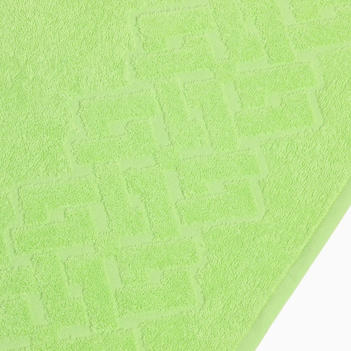 Полотенце махровое Baldric 100Х150см, цвет зелёный, 350г/м2, 100% хлопок