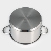 Кастрюля из нержавеющей стали «Грейт», 3,6 л, капсульное дно, индукция Кастрюля из нержавеющей стали «Грейт», 3,6 л, капсульное дно, индукция