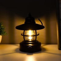 Ночник "Фонарь" LED 5Вт USB АКБ диммер черный 10х8х13 см RISALUX