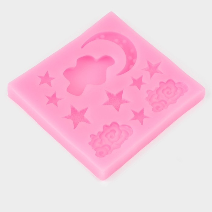 Молд &laquo;Ночь&raquo;, силикон, 8,3&times;8,7 см, цвет МИКС