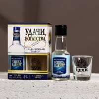 Подарочный набор косметики &laquo;Удачи, богатства!&raquo;, гель для душа 100 мл и стопка, HARD LINE