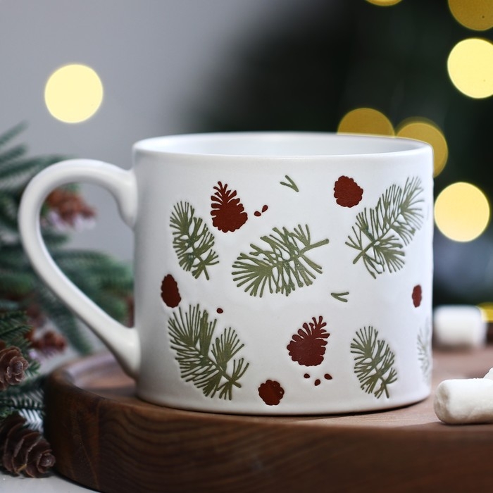 Новый год! Кружка новогодняя керамическая &laquo;Зимний лес&raquo;, 320 мл