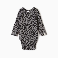 Боди с дл. рукавом Крошка Я Trendy grey, рост 62-68 см