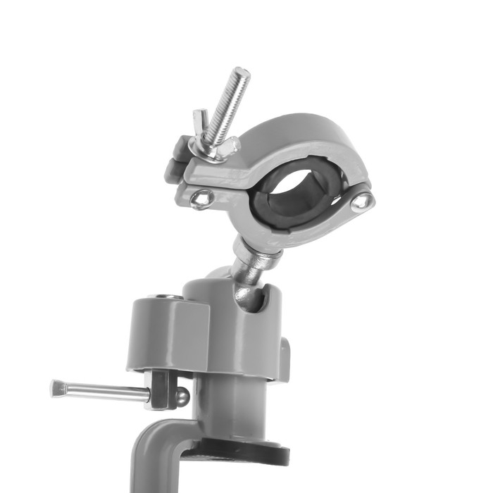 Стойка для дрели ТУНДРА, винтовой зажим, поворотный шарнир 360&deg;, d=42 мм, длина 245 мм