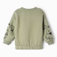 Свитшот для мальчика, цвет оливковый, рост 92 см