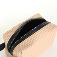 Косметичка на молнии, цвет бежевый