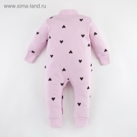 Комбинезон Крошка Я &laquo;Сердечки&raquo;, цвет розовый, рост 80-86 см
