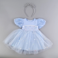 Карнавальный набор «Стильная принцесса»: ободок, платье голубое, рост 104-110 см Карнавальный набор «Стильная принцесса»: ободок, платье голубое, рост 104-110 см