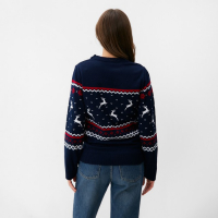 Джемпер вязаный KAFTAN "Family look" размер 46, синий