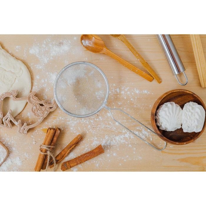 Сито для просеивания Доляна &laquo;Краски&raquo;, d=10 см, цвет серебристый