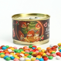 Шоколадное драже в банке "Уютного нового года", 100 г