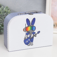 Шкатулка картон сундучок "Заяц-робот с гитарой" 25х10х18,5 см Шкатулка картон сундучок "Заяц-робот с гитарой" 25х10х18,5 см