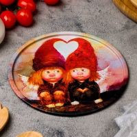 Набор тарелок декоративных "Солнечный ангел", 3 шт, 20 х 0,4 х 0,32 см, металл