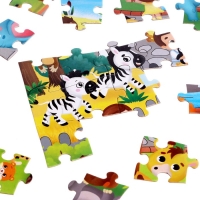 Пазл с фонариком &laquo;Весёлый зоопарк&raquo;, 88 деталей