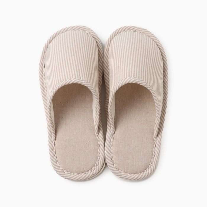 Тапочки женские, размер 40-41, цвет бежевый Тапочки женские, размер 40-41, цвет бежевый