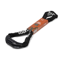 Замок навесной велосипедный LOCKLAND, кодовый, 6 х 1000 мм, цепь, цвет черный