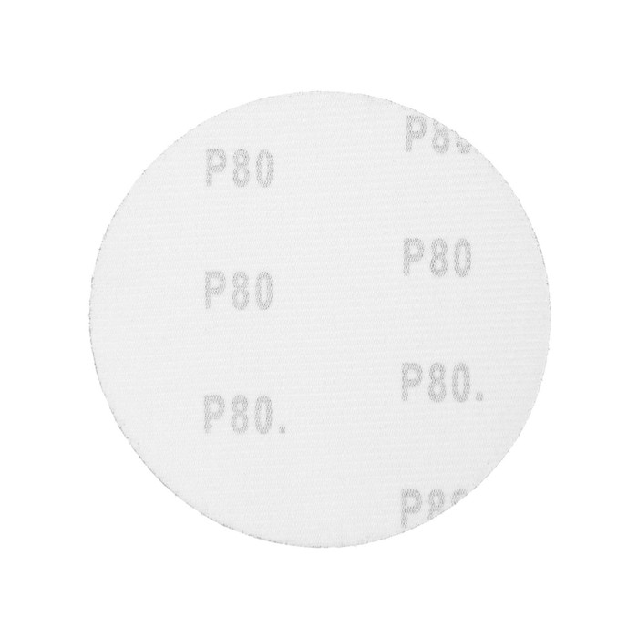 Круг абразивный шлифовальный под "липучку" ТУНДРА, 125 мм, Р80, 10 шт.