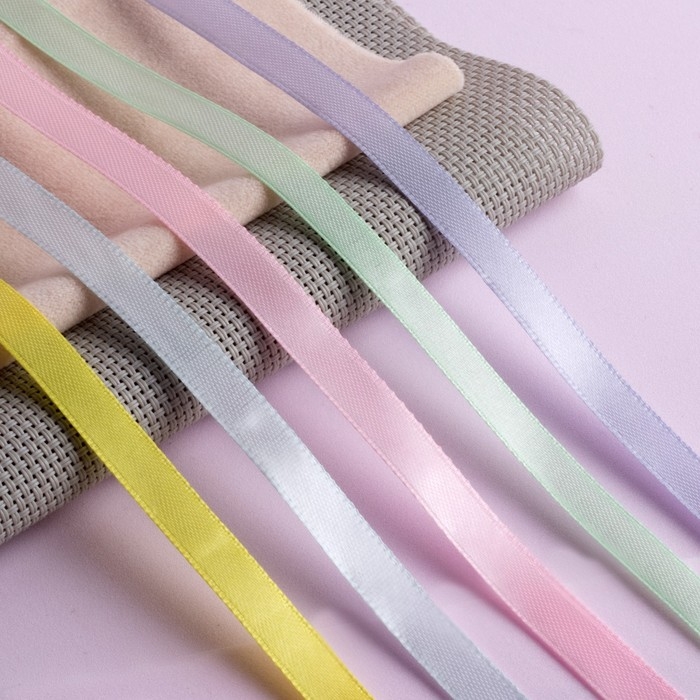 Набор атласных лент «Нежный», 5 шт, размер 1 ленты: 10 мм × 23 ± 1 м Набор атласных лент «Нежный», 5 шт, размер 1 ленты: 10 мм × 23 ± 1 м