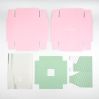 Коробка для цветов с вазой и PVC окнами складная &laquo;Нежность&raquo;, 16 х 23 х 16 см