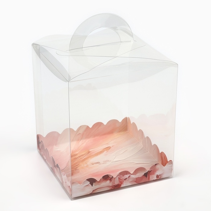 Коробка кондитерская, сундук, упаковка, &laquo;Цветов сияние&raquo;, 16 х 16 х 18 см