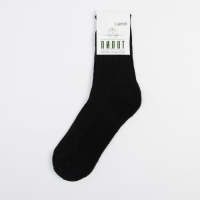 Носки мужские тёплые, цвет чёрный, размер 27