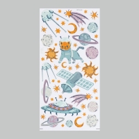 Наклейка интерьерная цветная "Кот в космосе" 30х60 см Наклейка интерьерная цветная "Кот в космосе" 30х60 см