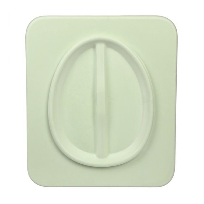 Сиденье для уличного туалета, 44 &times; 38,5 см, пенополиуретан, с крышкой, зелёное